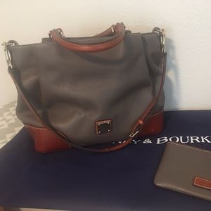 Dooney & Bourke Pebble Leather Brenna Satchel